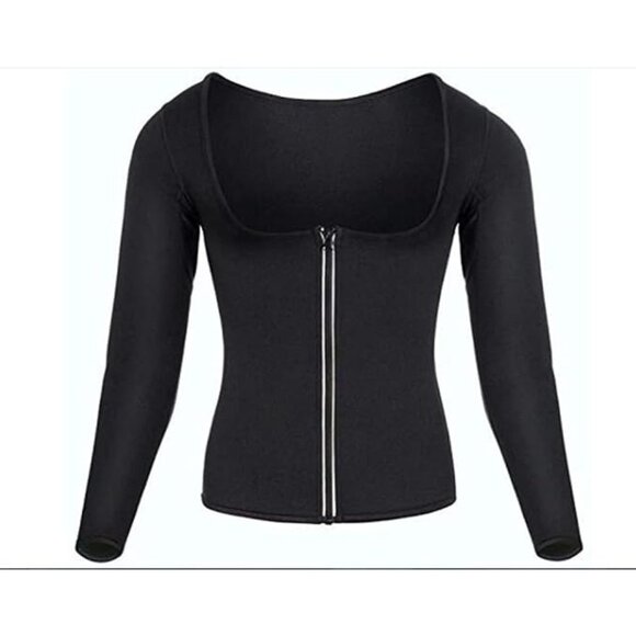 Sportswoman’s Fat-Burning Suit with Long Sleeves: Sauna Suit - Size S, NWOT - Picture 2 of 6